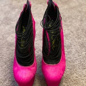 London Trash Magenta Hot Girl Heels